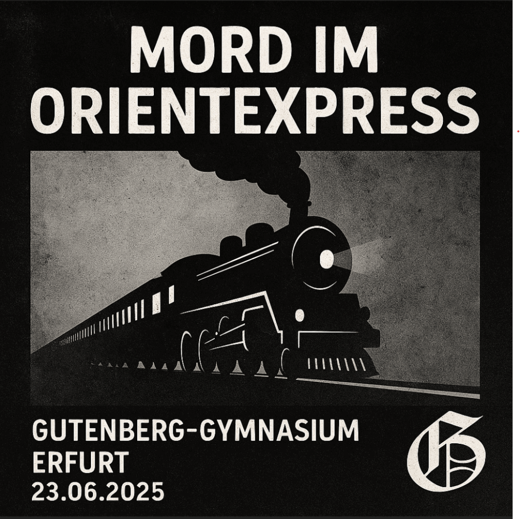 Die 10. Klassen lösen einen spannenden Kriminalfall im Orientexpress.
