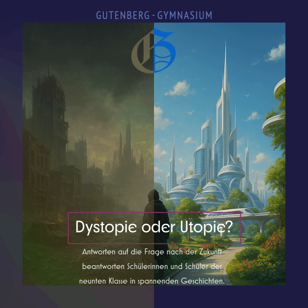Die SchülerInnen der Klasse 9 haben im Utopie-Projekt spannende Zukunftsentwürfe gestaltet. Eine Auswahl findet ihr im Link.