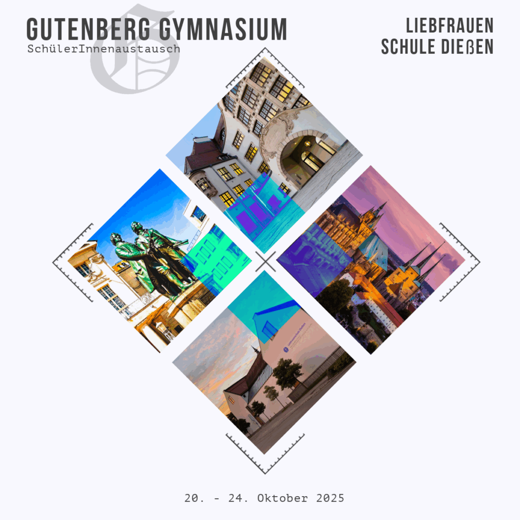 Die Schülerinnen aus der Liebfrauenschule in Dießen besuchten uns auch in diesem Jahr am Gutenberg-Gymnasium.